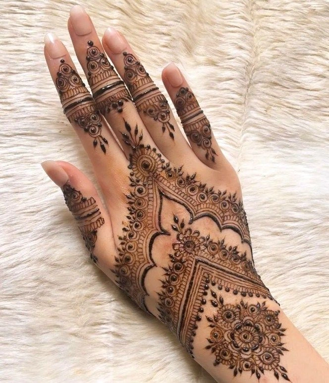 Back Hand Mehndi Design