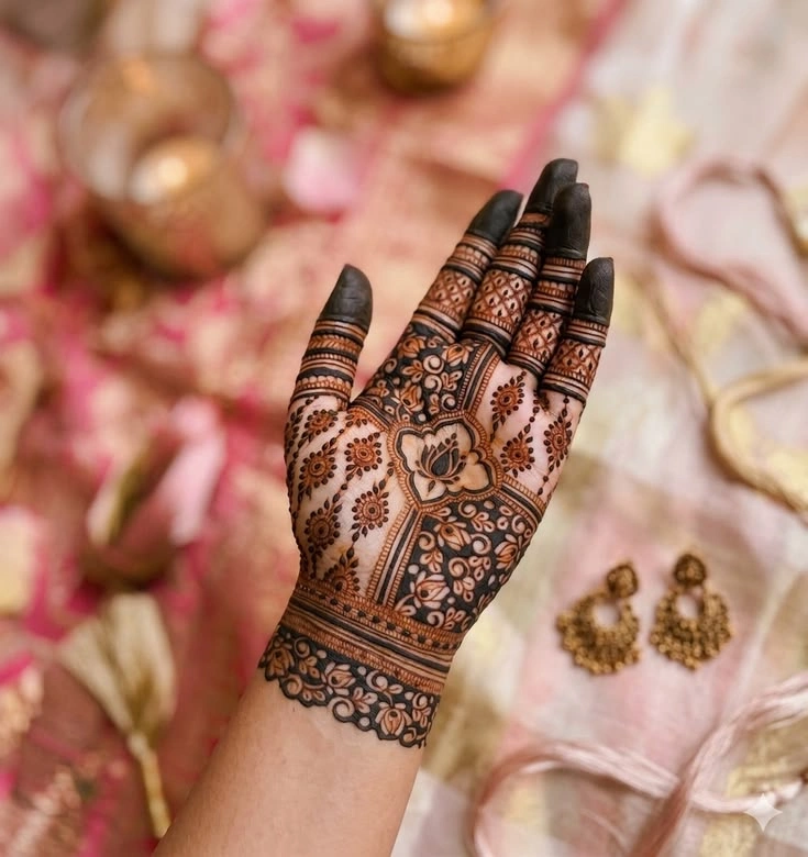 Royal Front Hand Mehndi Design