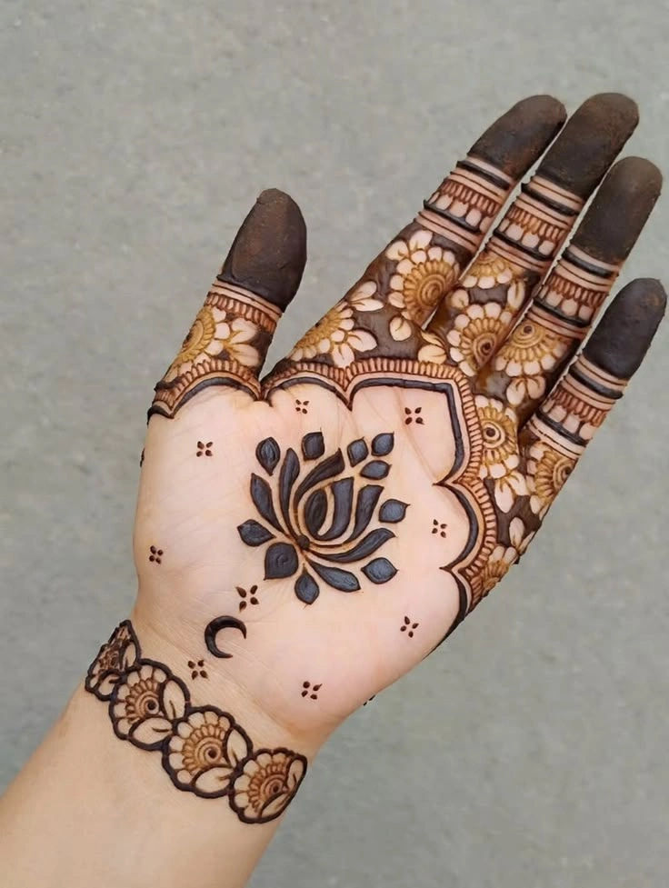 Royal Front Hand Mehndi Design