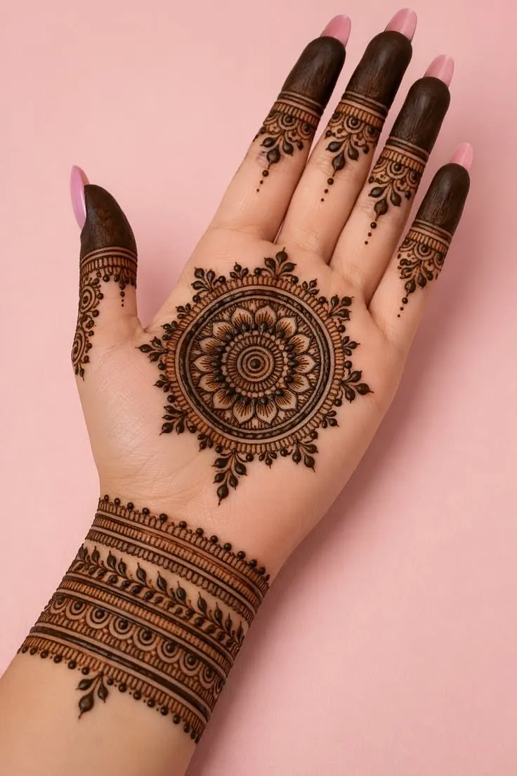 Latest Hariyali Teej Mehandi Design