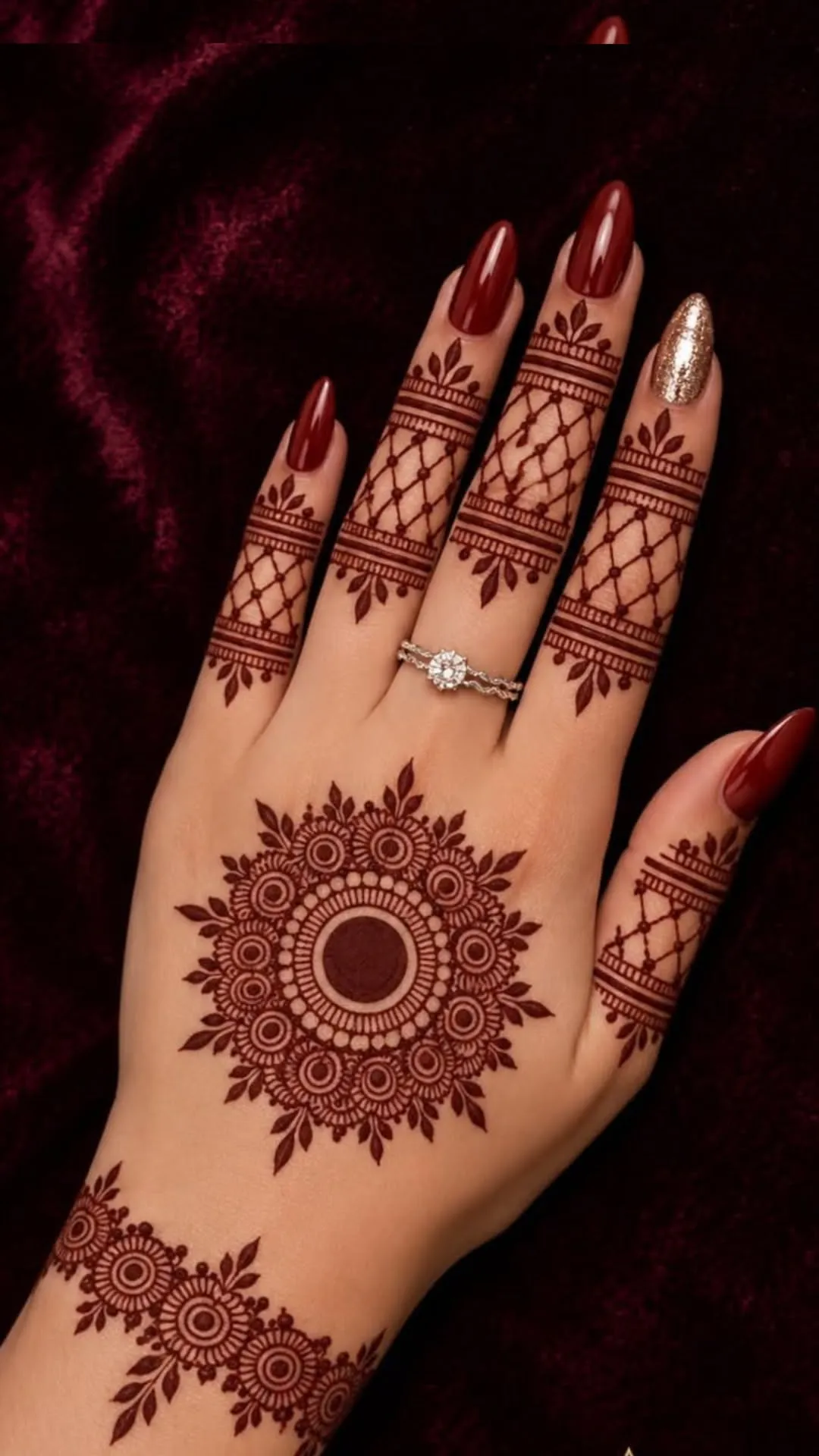 simple arabic mehandi design