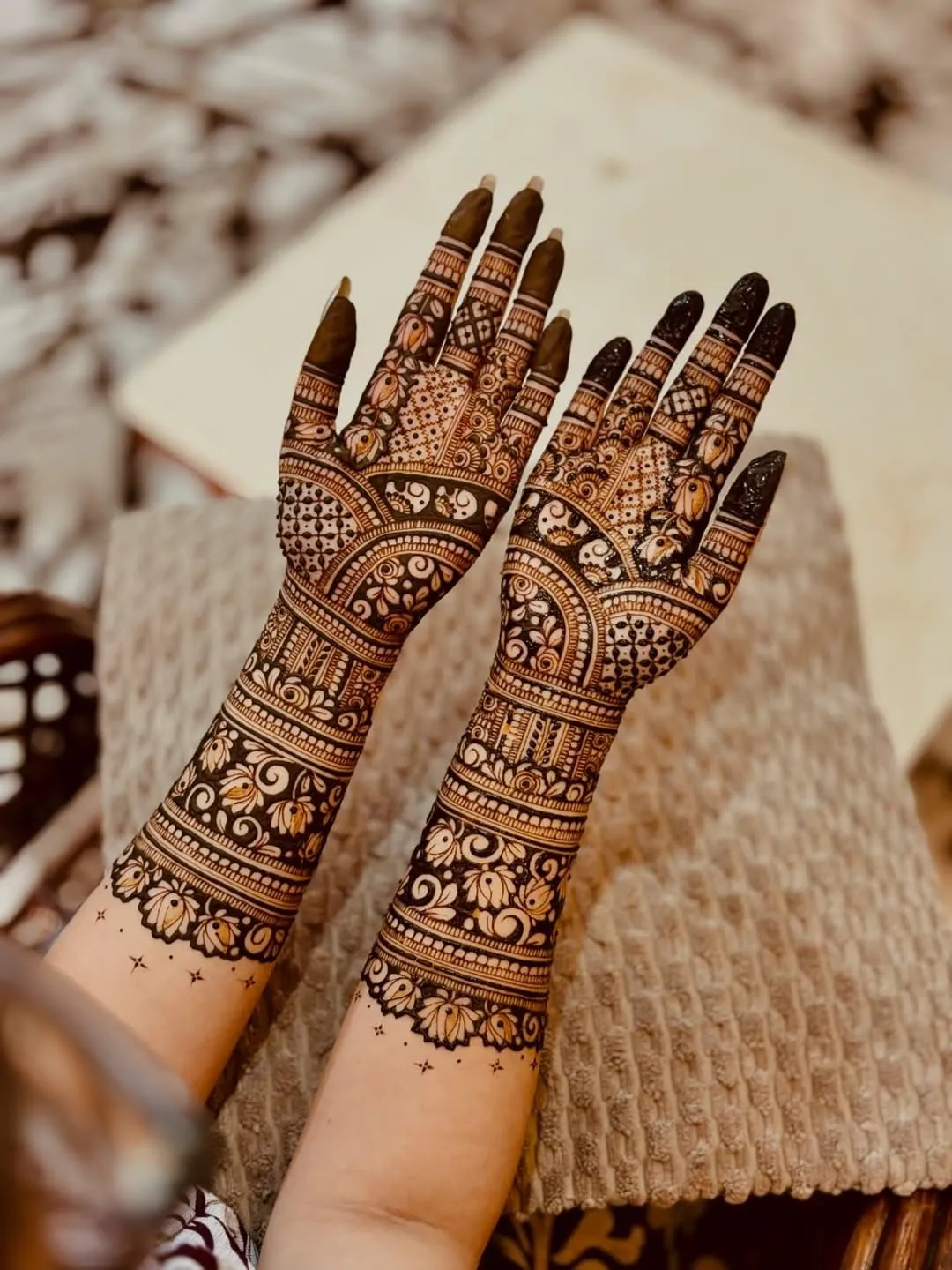 Back Full Hand Mehandi Design