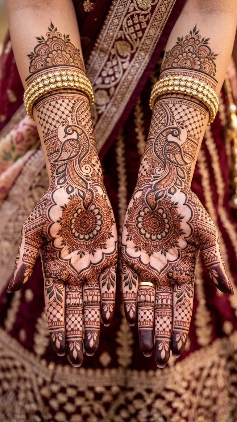 Back Full Hand Mehandi Design
