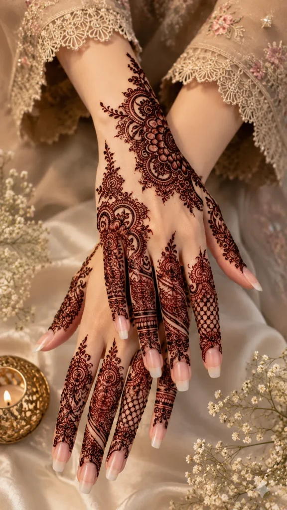 simple karva chauth mehandi design
