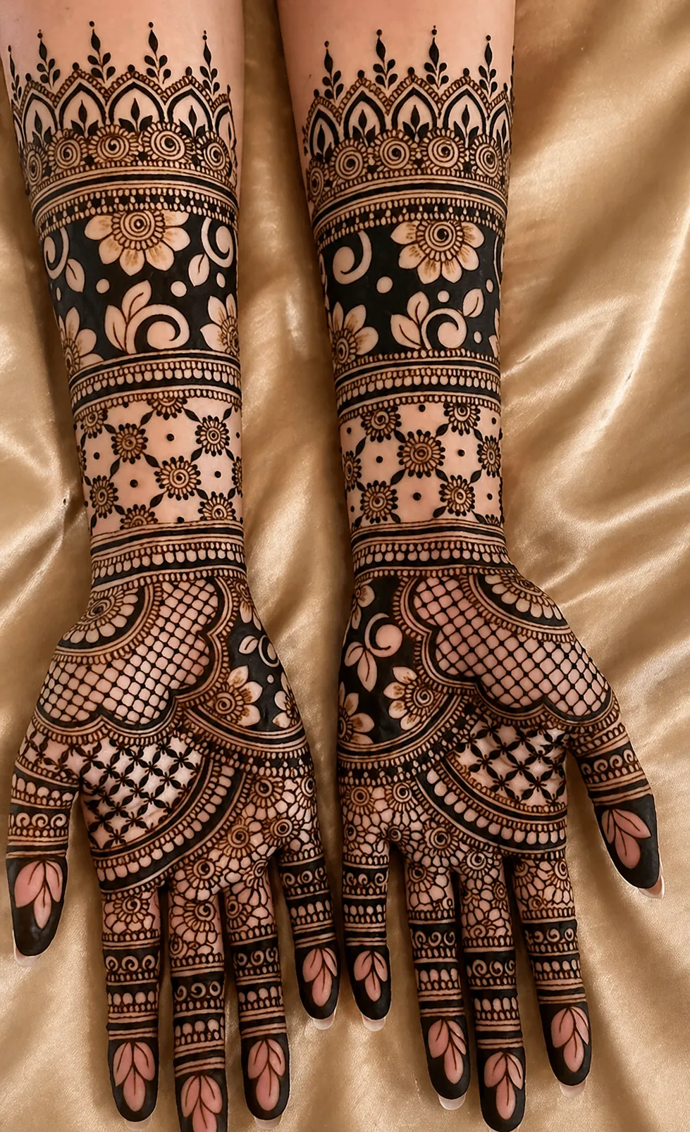Simple Full Hand Mehandi Design