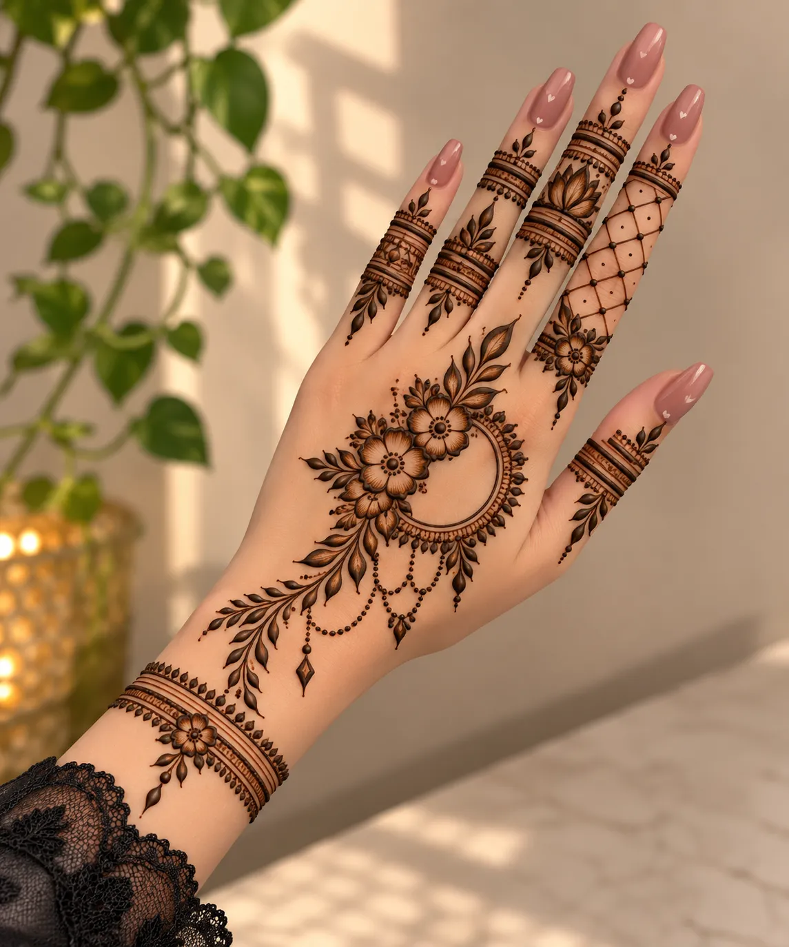 Arabic Bail Mehndi Design
