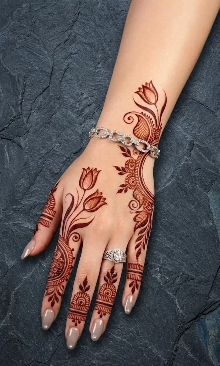 Simple Bail Mehndi Design