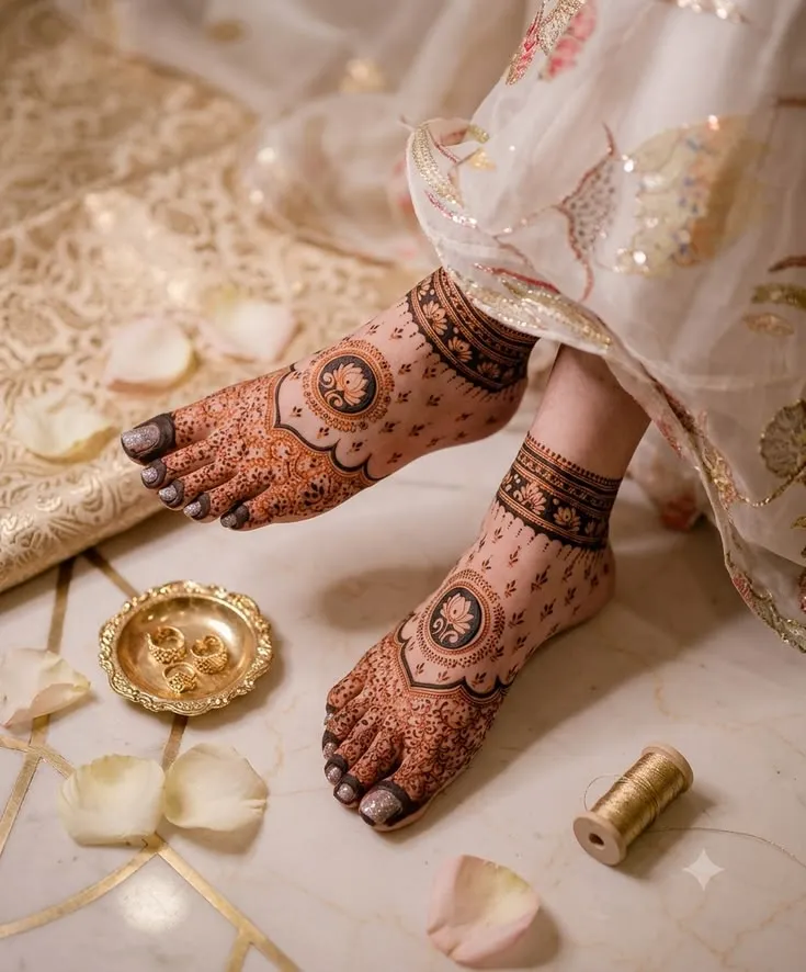 Latest Foot Mehandi Design