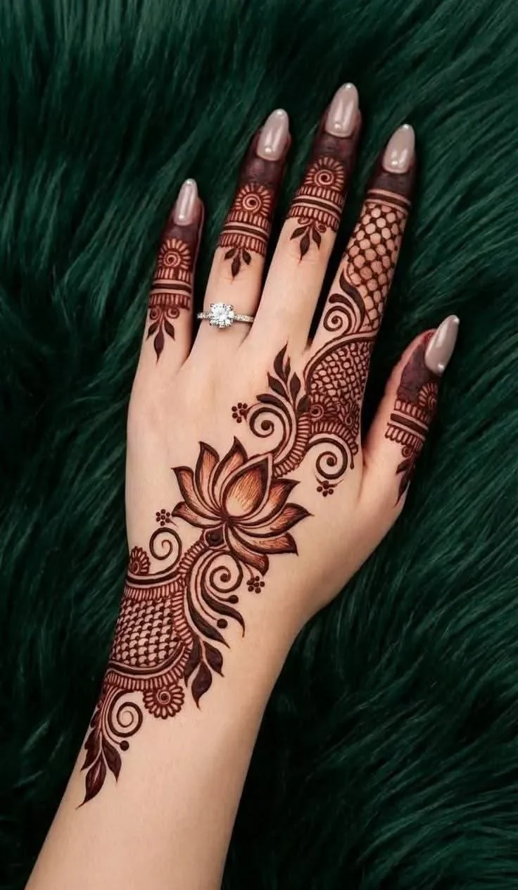 Simple Bail Mehndi Design Front