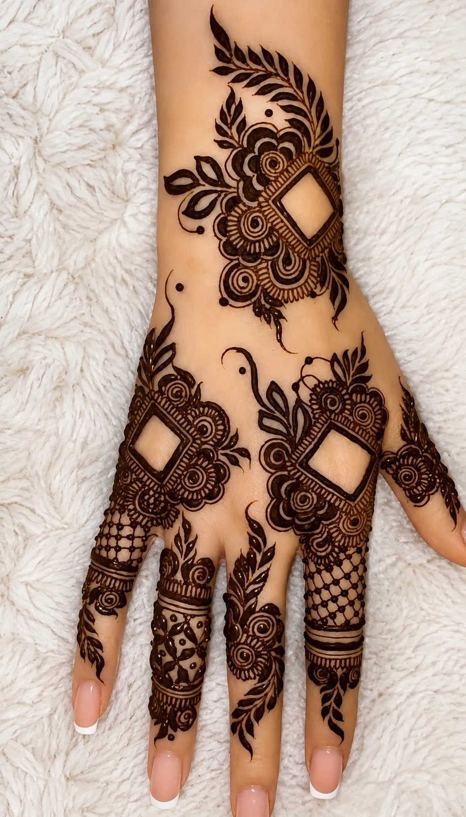 Stylish Simple Khafif Mehndi Design