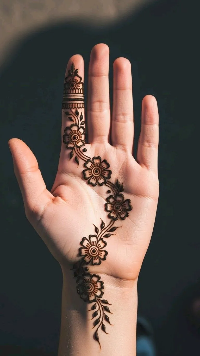 Stylish Bail Mehndi Design