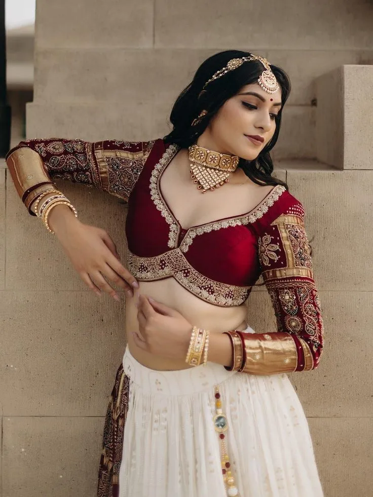 Silk Rajasthani Blouse Design