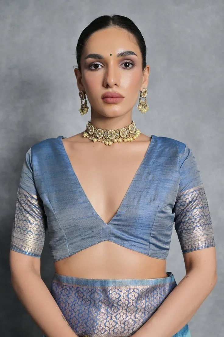 Silk Rajasthani Blouse Design