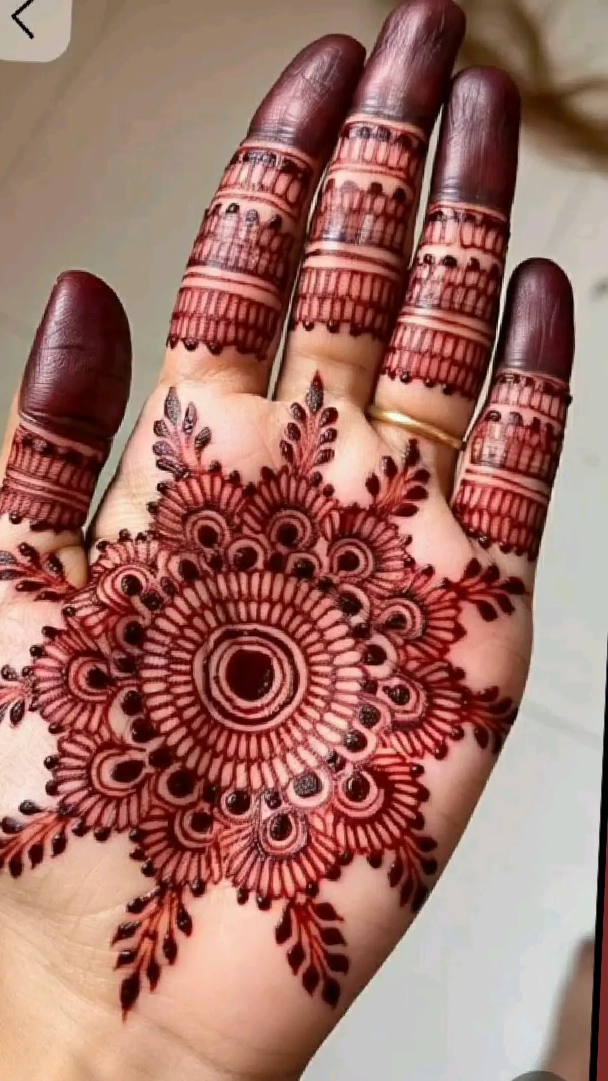 Pakistani Tikki Mehndi Design