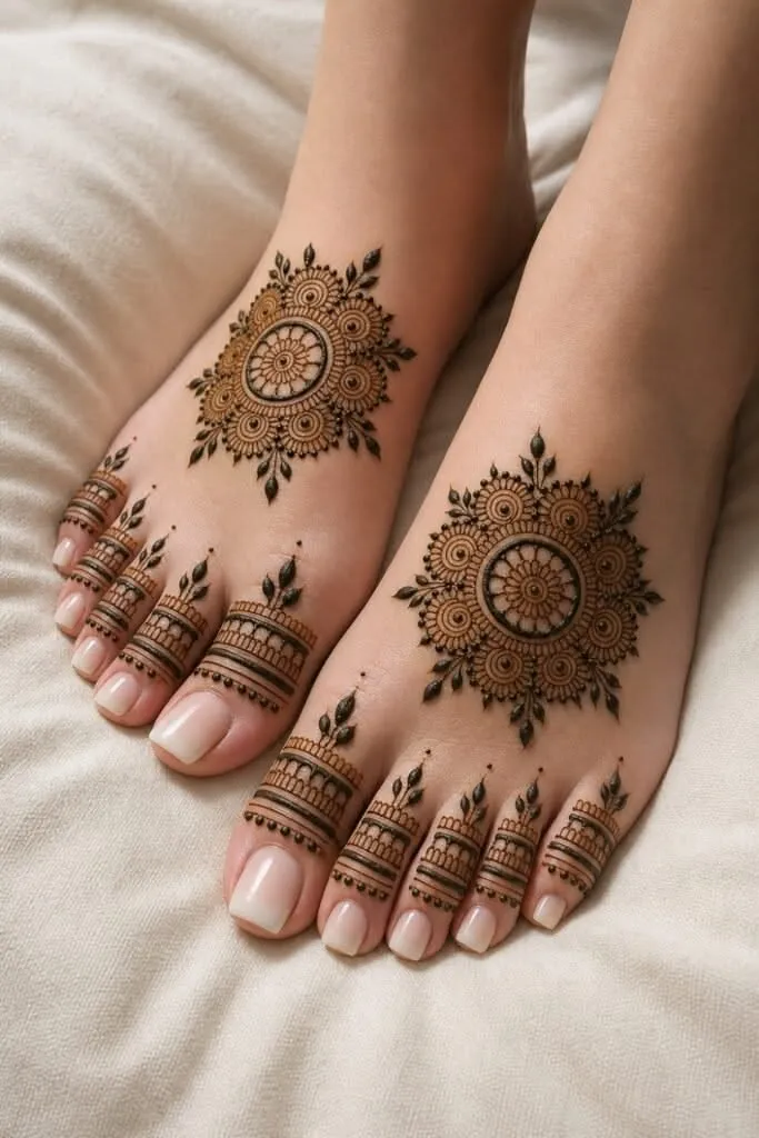 Latest Foot Mehandi Design