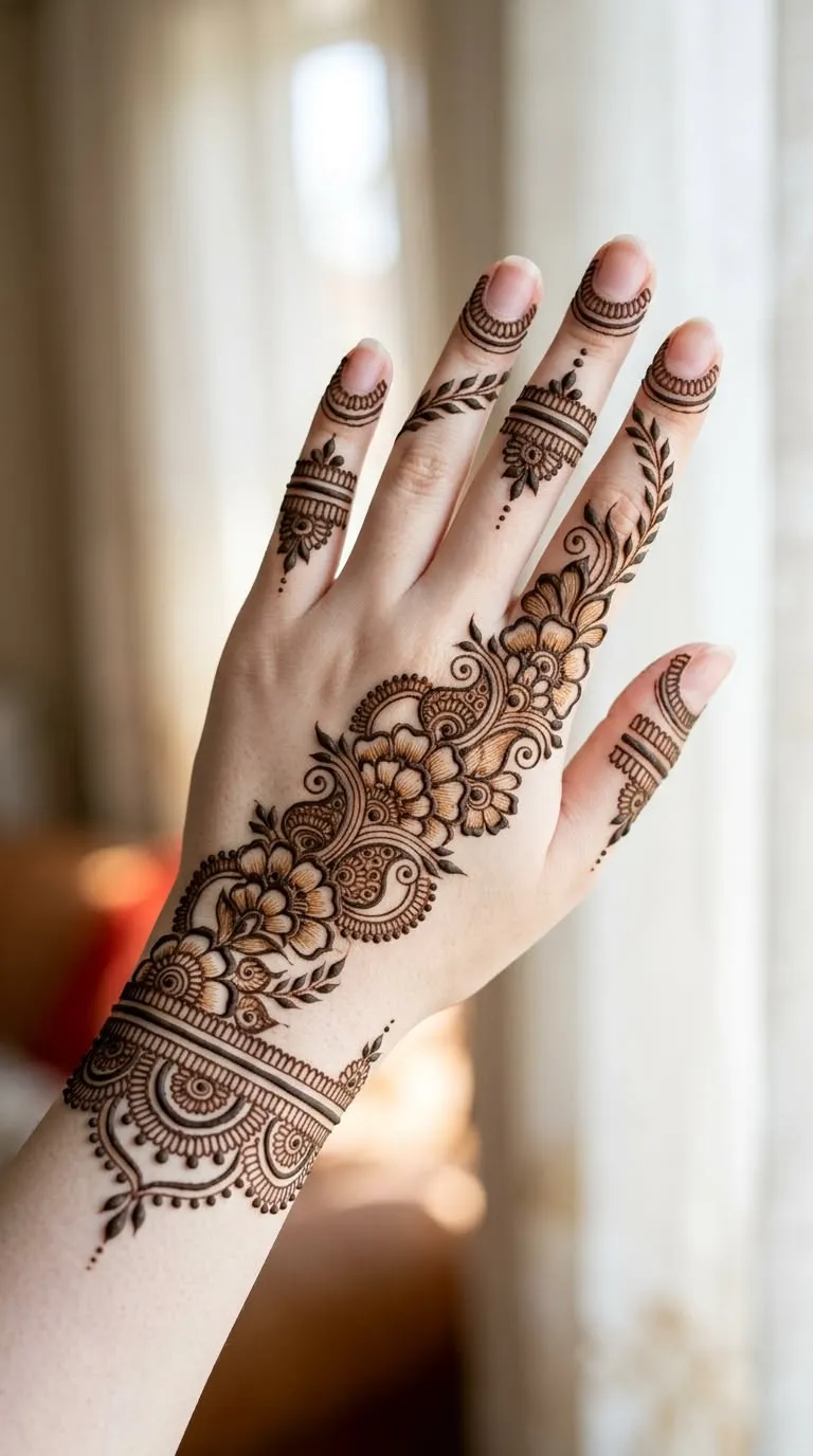 Arabic Bail Mehndi Design