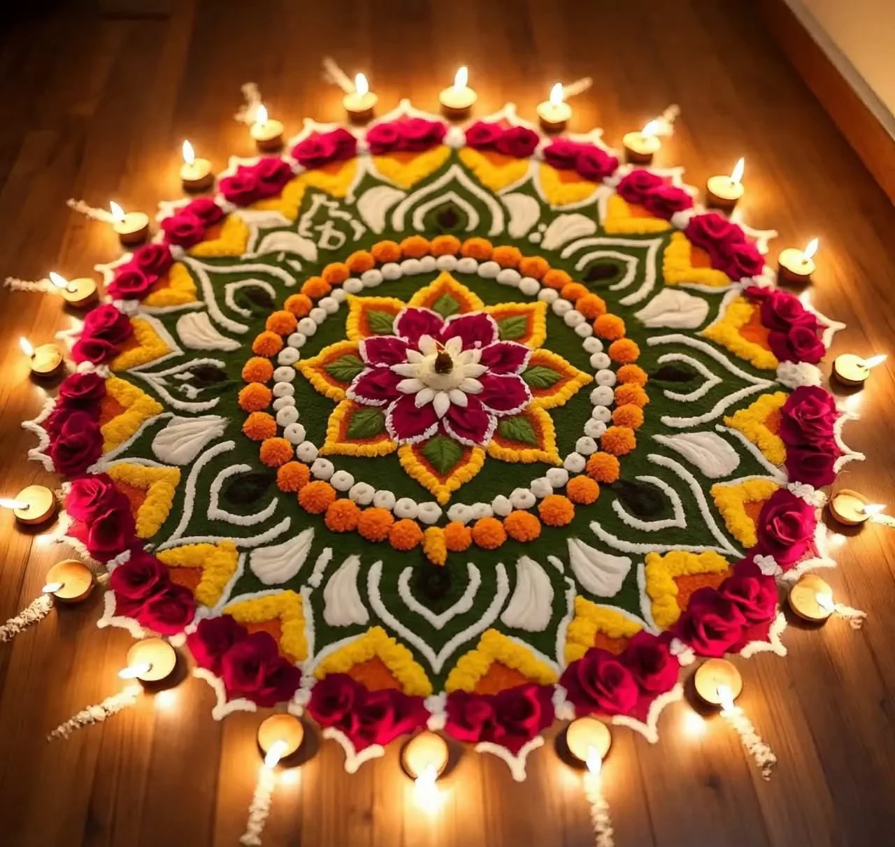 Attractive Big Rangoli Designs Simple
