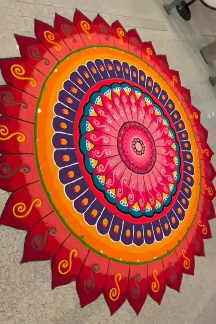 Creative Attractive Big Rangoli Designs
