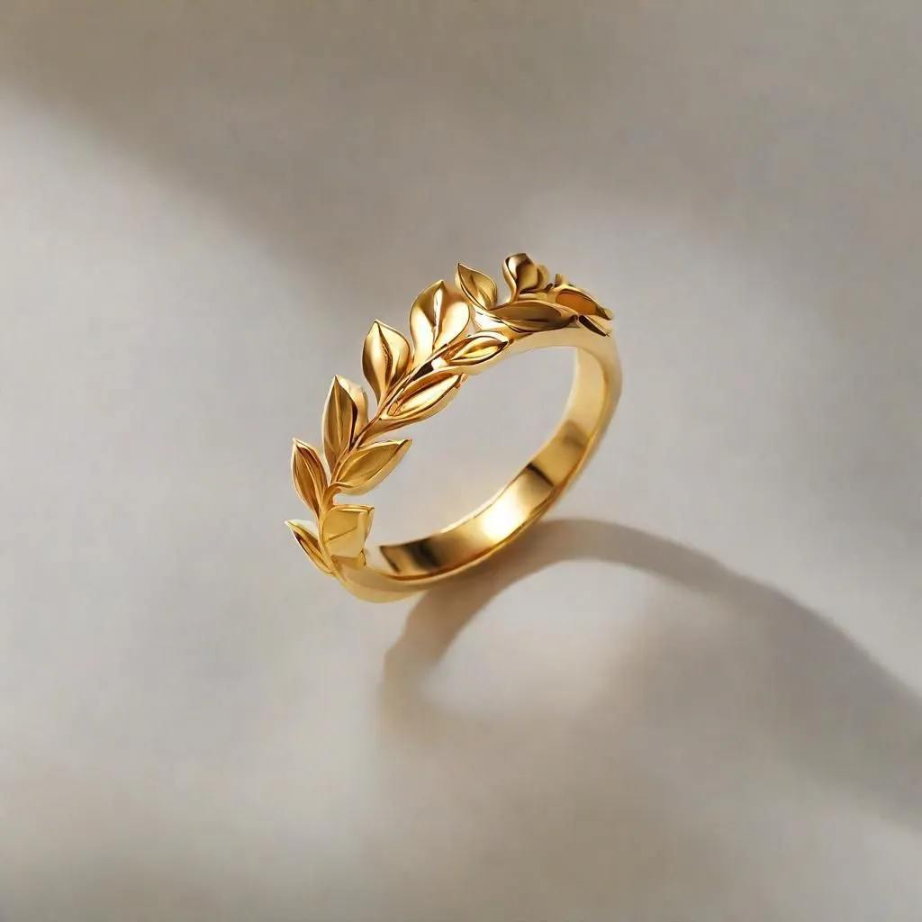 Female Wedding Gold Ring Design