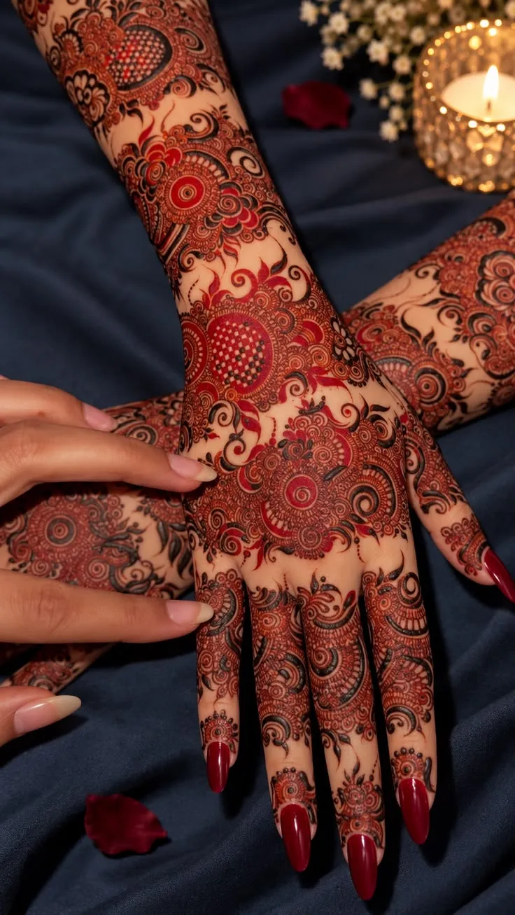 Flower Dubai Mehndi Design (2)