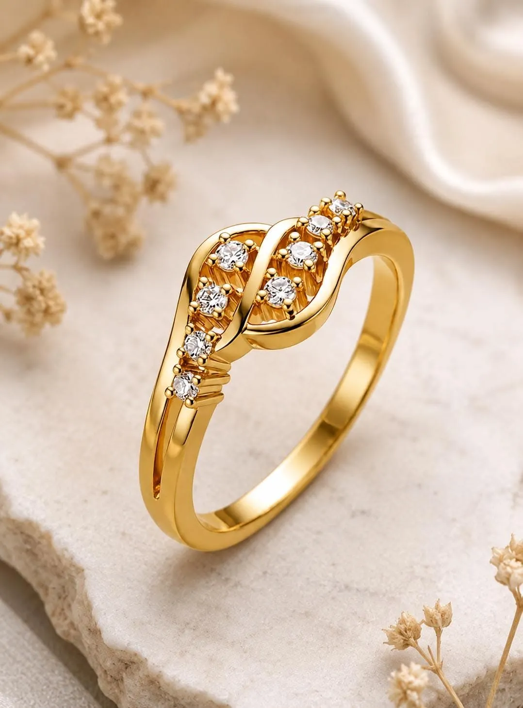 Gold Ring Design For Girl (2)
