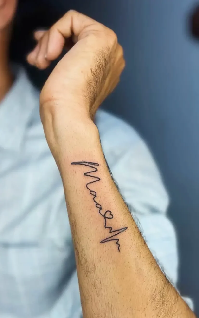 Maa Tattoo Design On Hand
