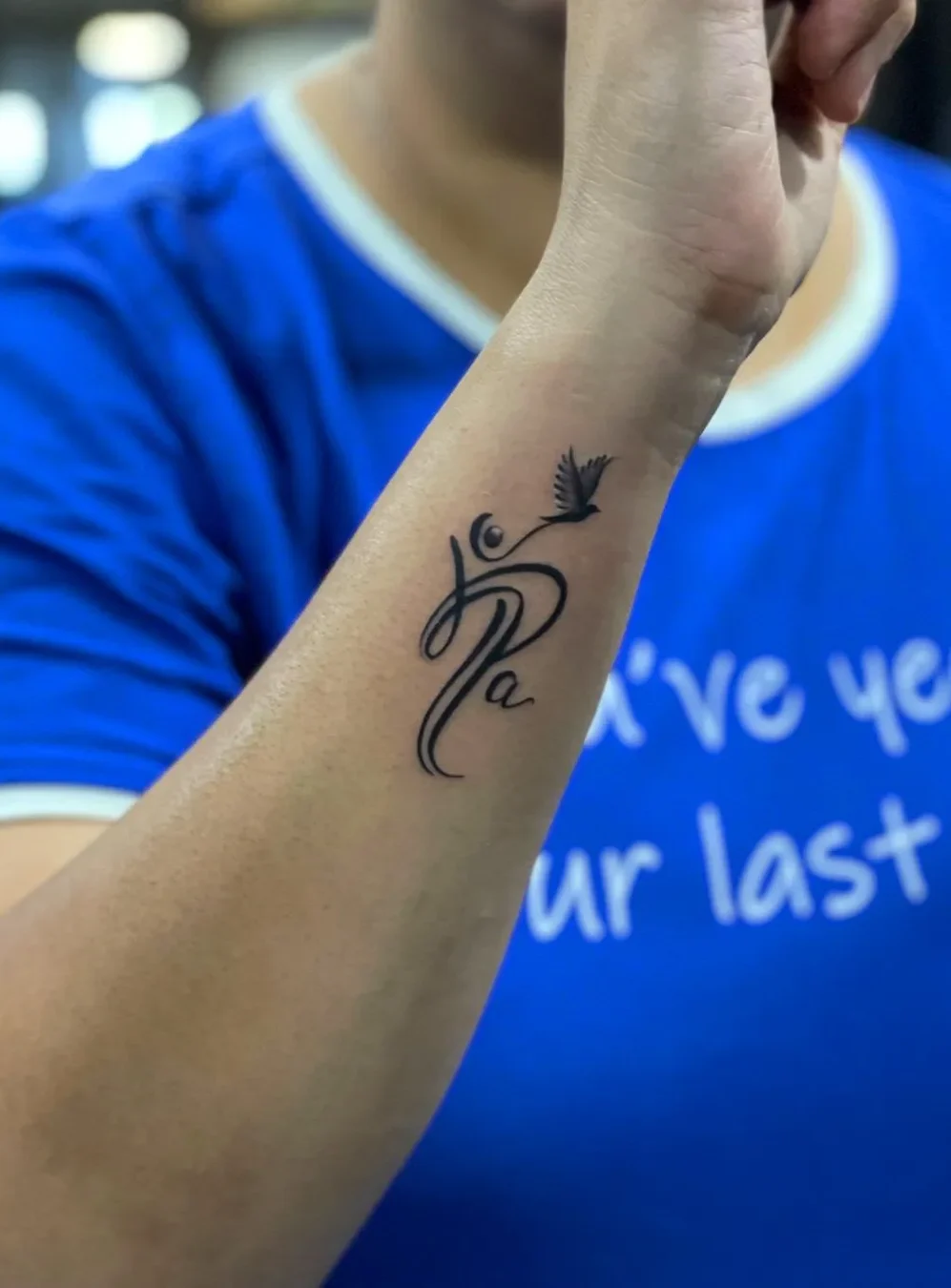 Maa Tattoo Design On Neck (2)