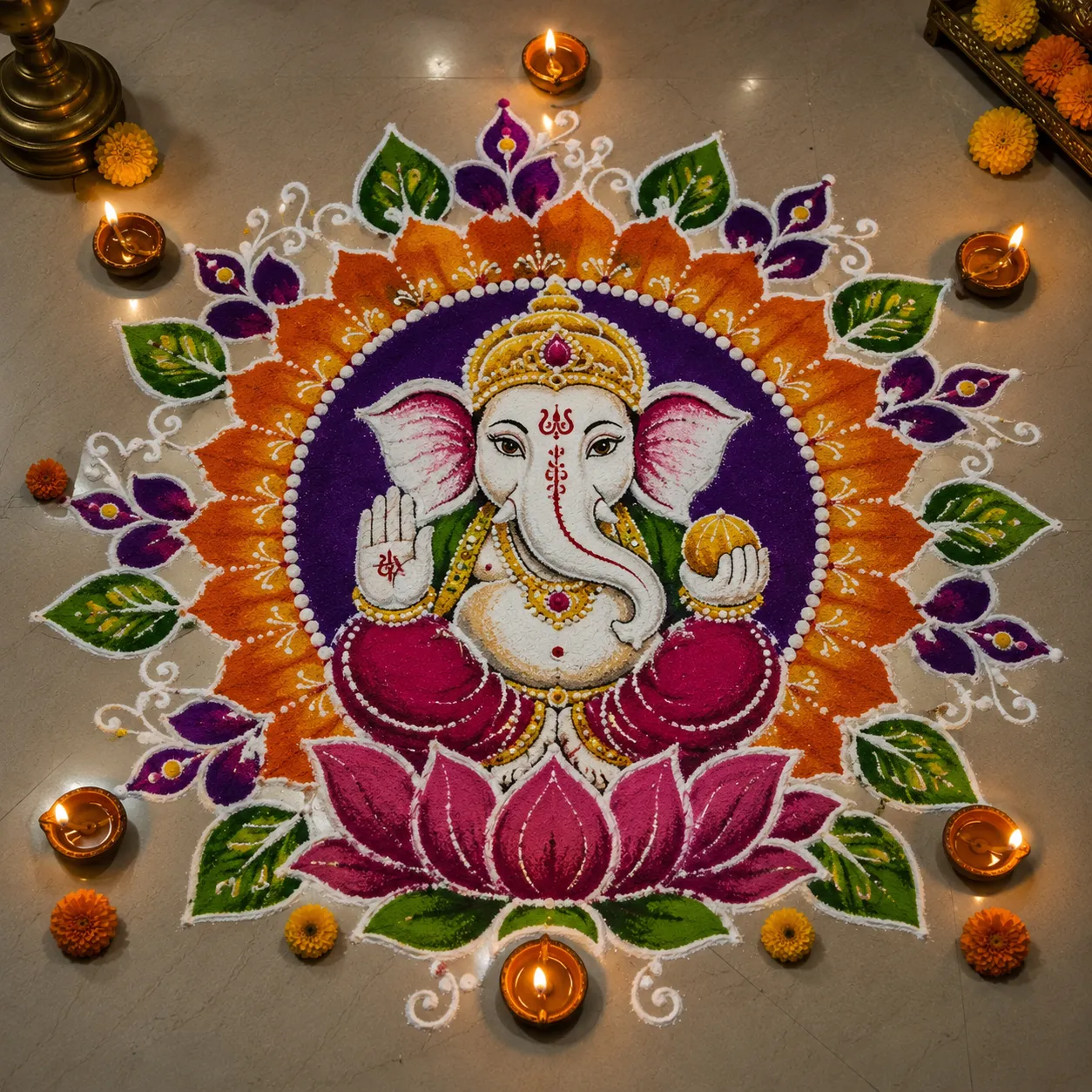 Modern Art Creative Unique Rangoli Designs (3)