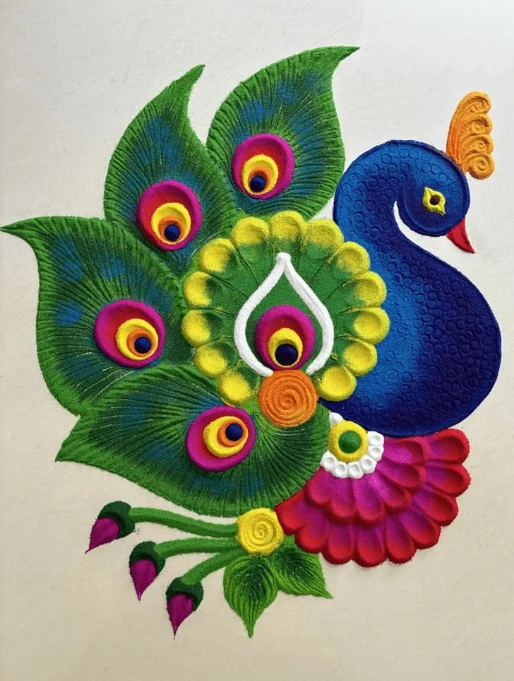 Modern Art Creative Unique Rangoli Designs