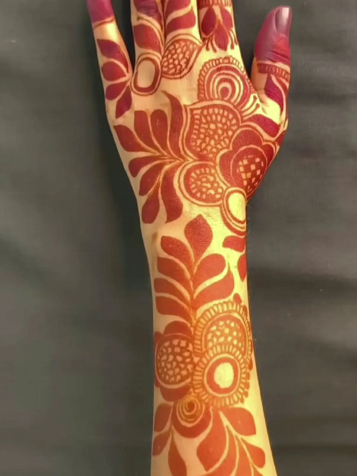 Rose Dubai Mehndi Design
