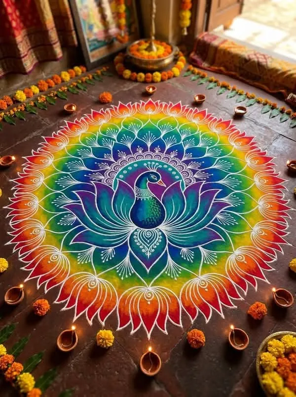 Sanskar Bharti Attractive Big Rangoli Designs