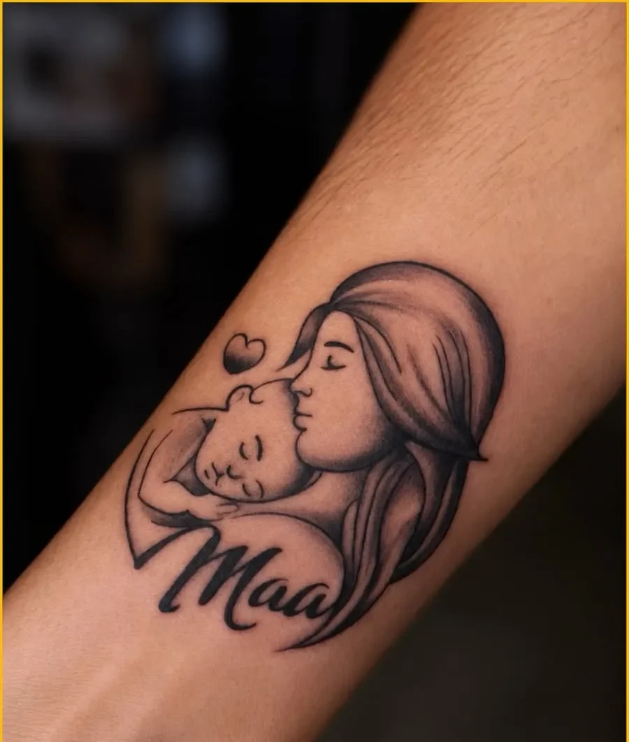 Small Maa Tattoo Design (2)