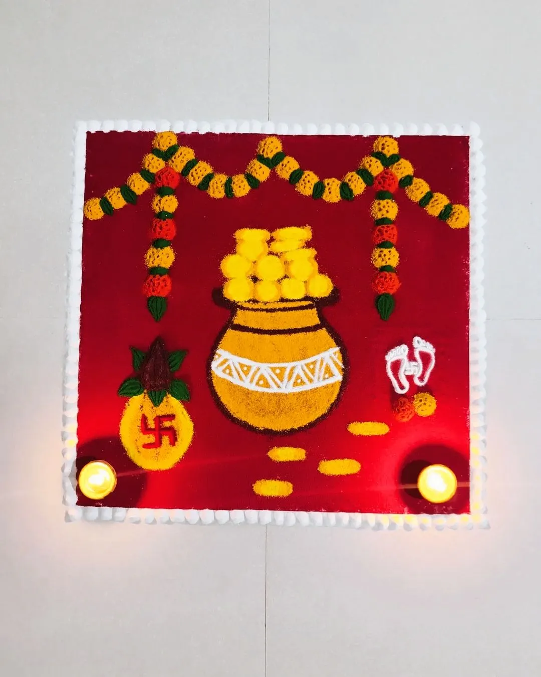 Dhanteras Rangoli Designs Simple