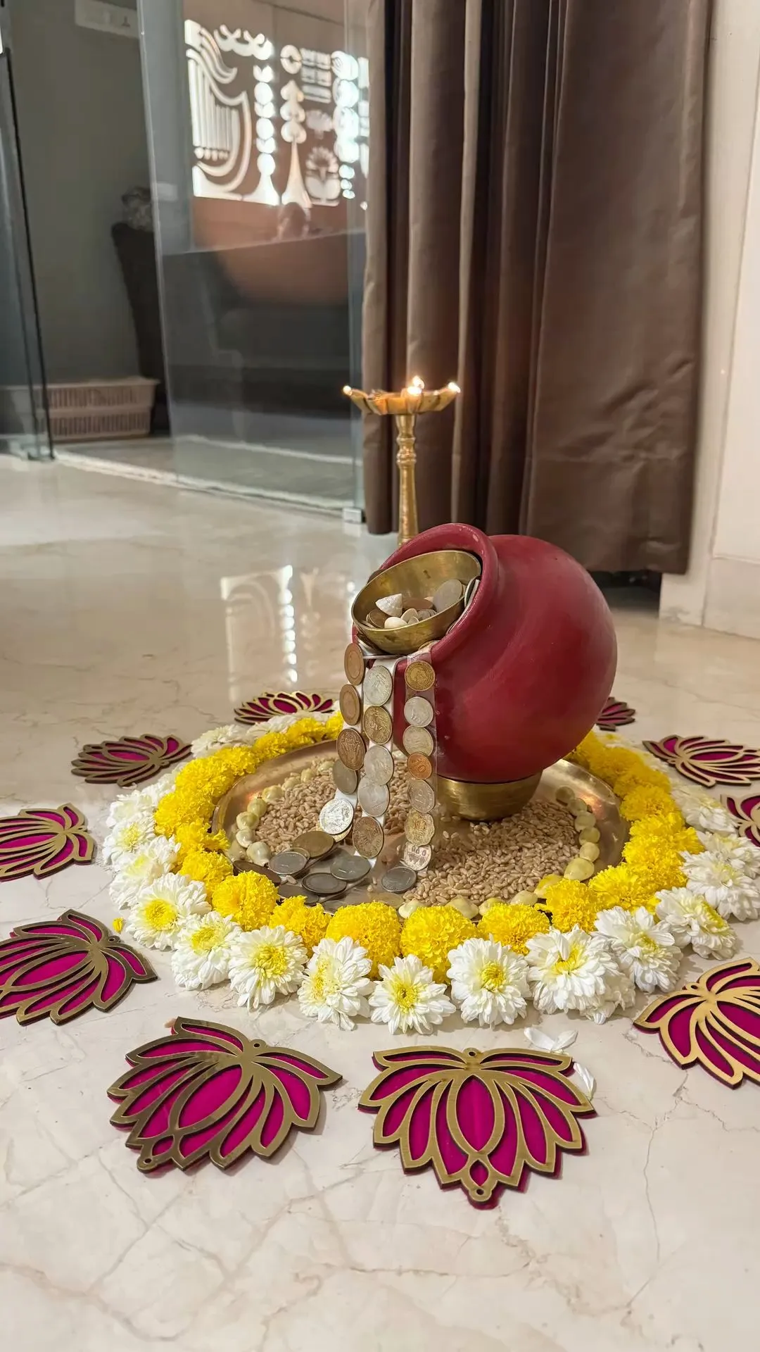 Diya Dhanteras Rangoli Design Shubh Dhanteras Rangoli Design