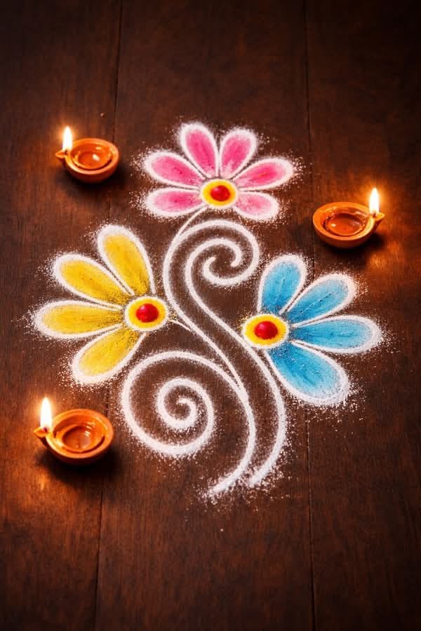 Easy Small Rangoli Design
