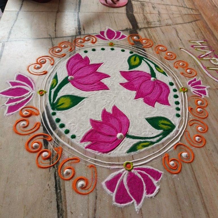 Easy Small Rangoli Design