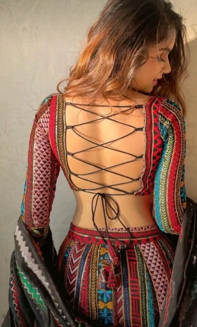 Choli Navratri Blouse Back Design