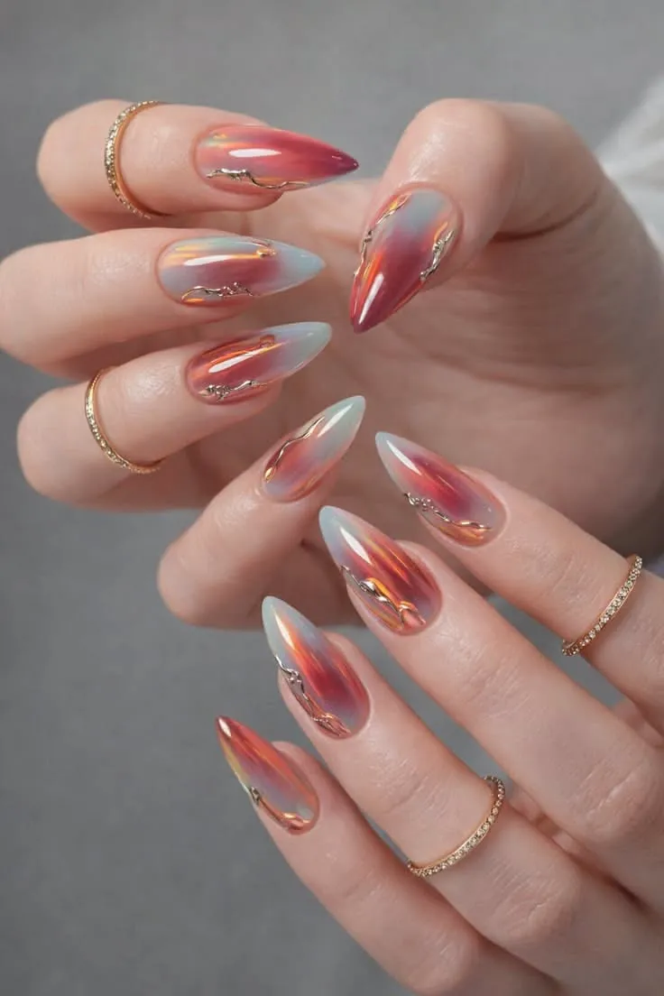 Chrome Nail Art Designs