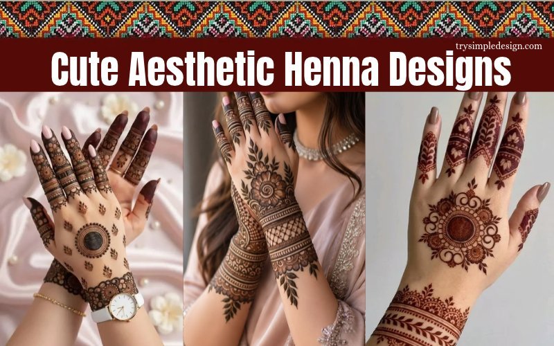 21+ Cute Aesthetic Henna Designs : Stunning Picks