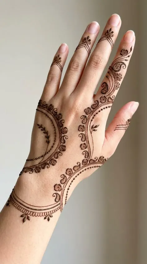 Cute Aesthetic Small Minimalist Henna Designs