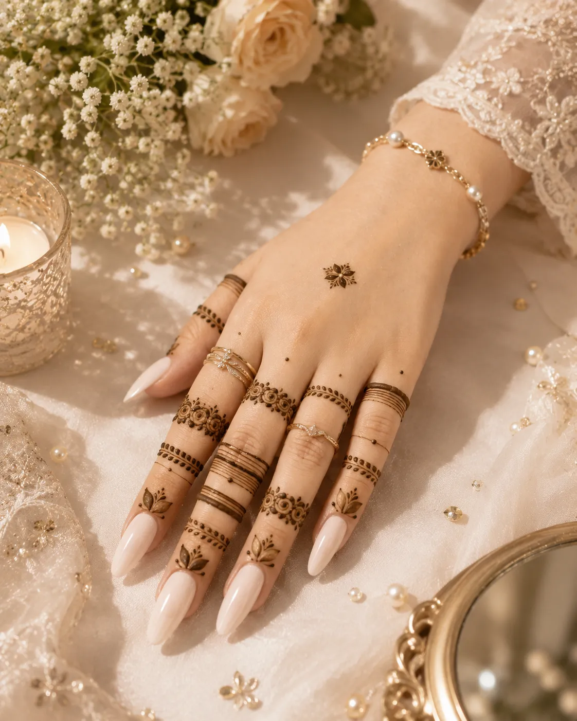 Cute Small Minimalist Henna Designs (2)