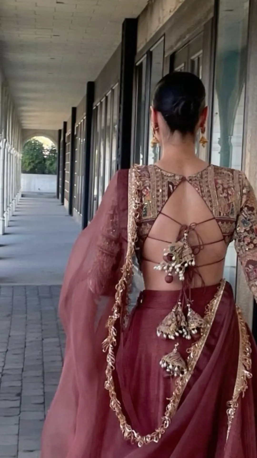 Dori Navratri Blouse Back Dori Design