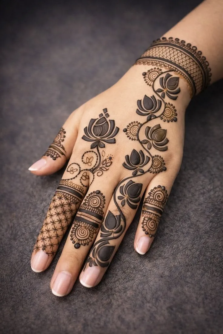 Easy Cute Aesthetic Henna Designs (4)