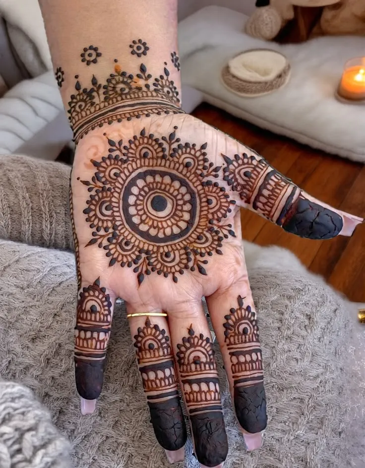 Simple Flower Mehndi Designs (6)