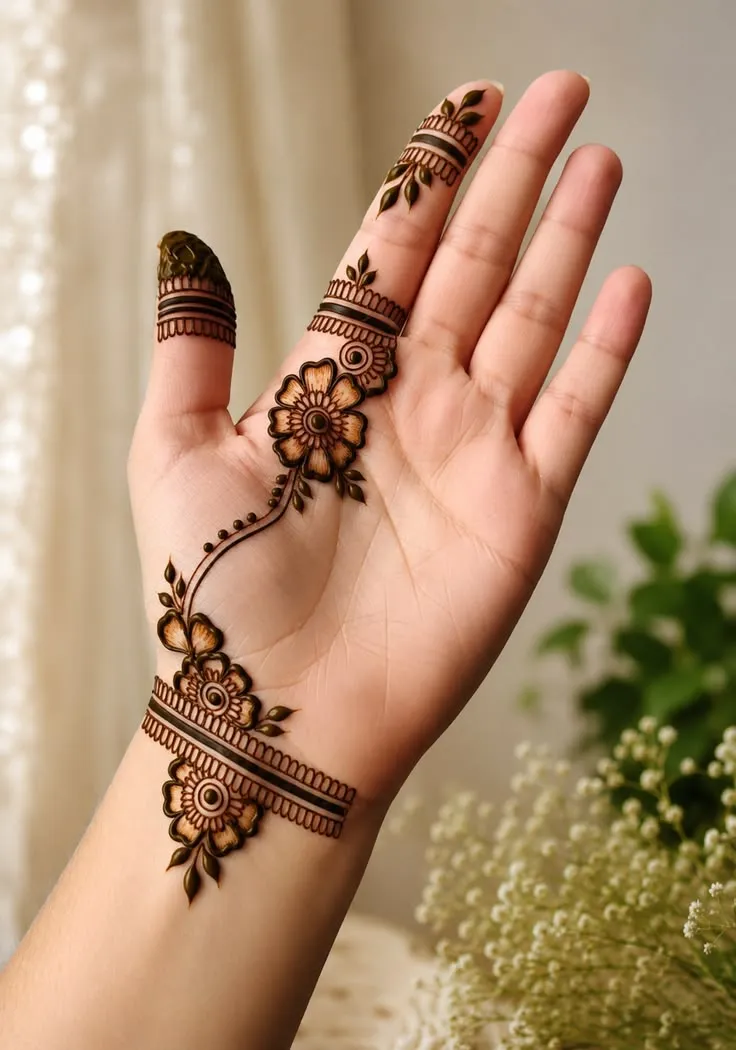 Easy Small Minimalist Henna Designs