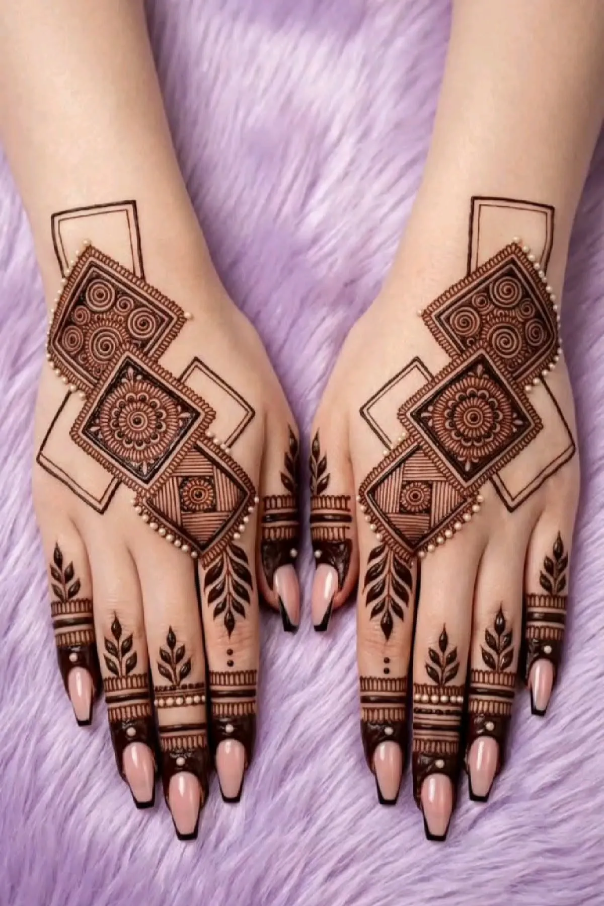 Engagement Mehendi Designs Back[[