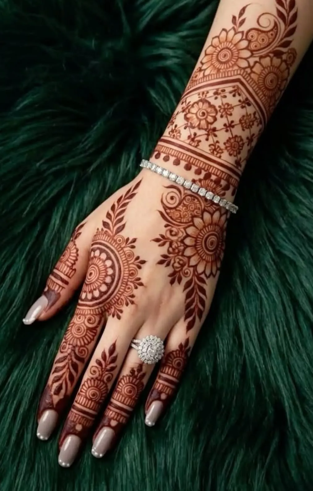 Engagement Mehendi Designs Back Hand,