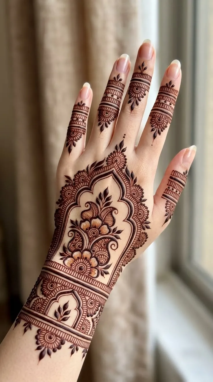 Engagement Mehendi Designs Back Hand