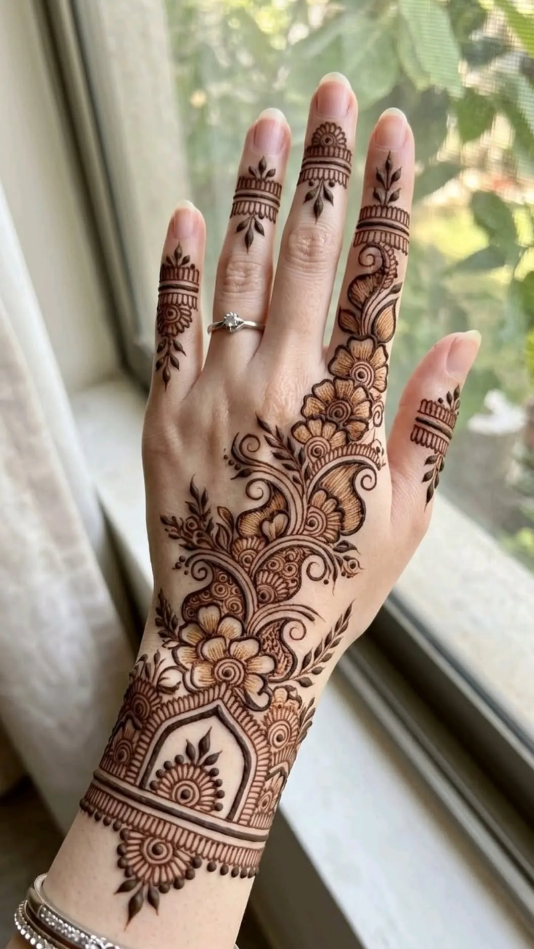Engagement Mehendi Designs Front