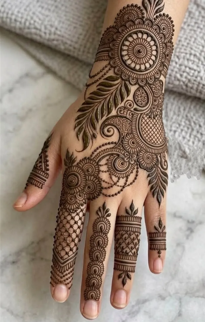 Engagement Mehendi Designs Simple